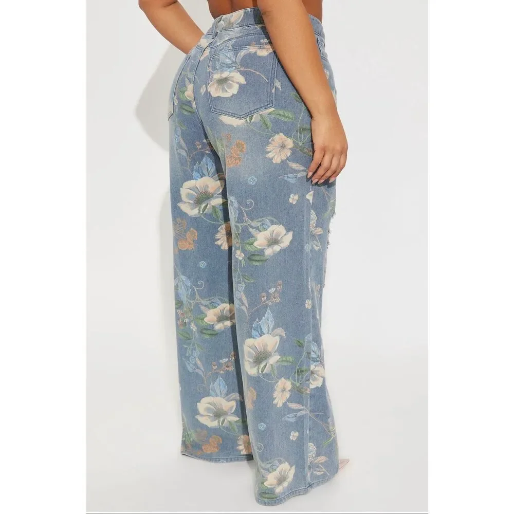 Fashionnova | blooming love wide leg jeans - Picture 2 of 5